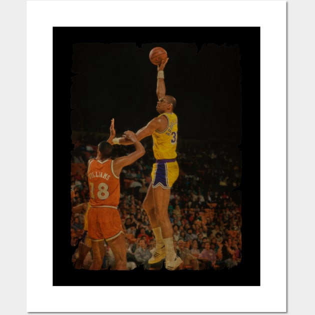 Dunk Kareem Abdul Jabbar Wall Art by Milu Milu